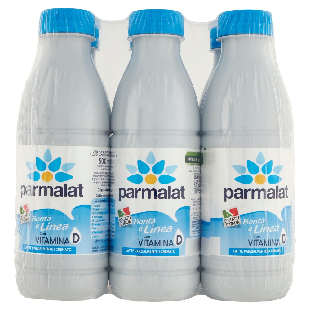 Parmalat Latte Parzialmente Scremato 100% Italiano Ml.500