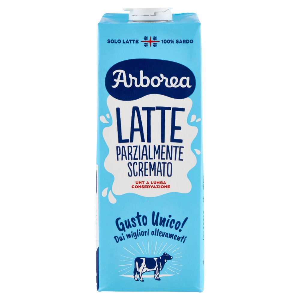 Arborea Latte Uht Parzialmente Scremato 100% Lt.1