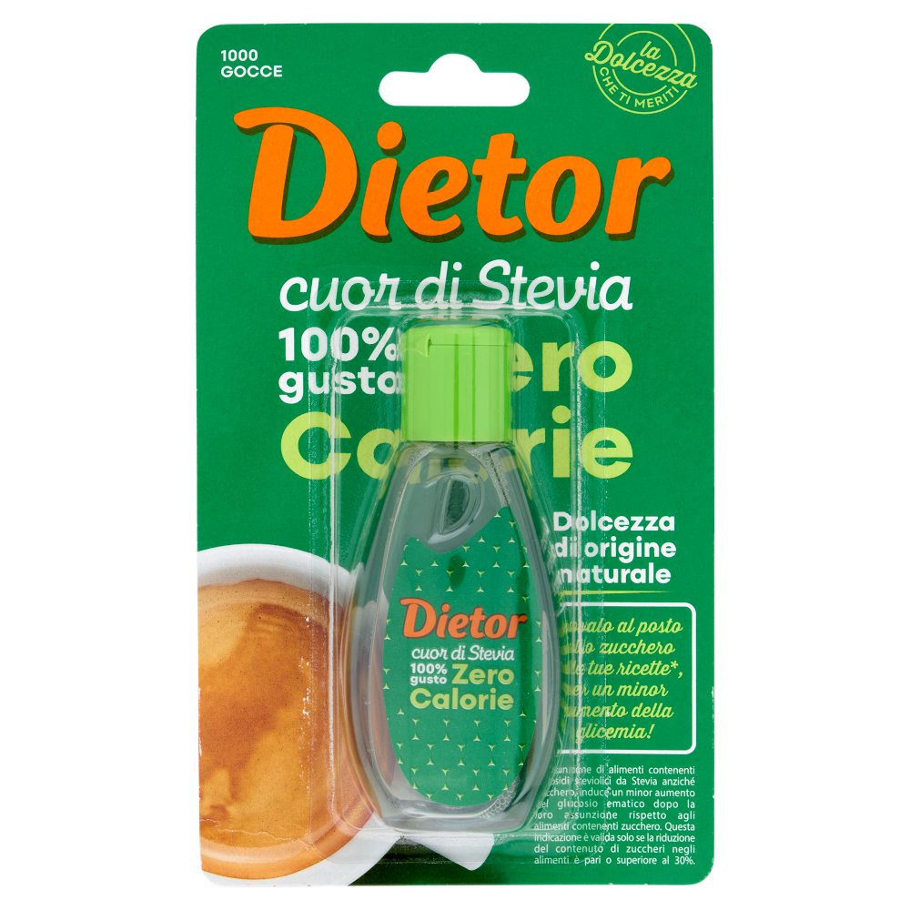 Dietor Cuor di Stevia Zero Calorie Dolcificante Liquido Ml.50
