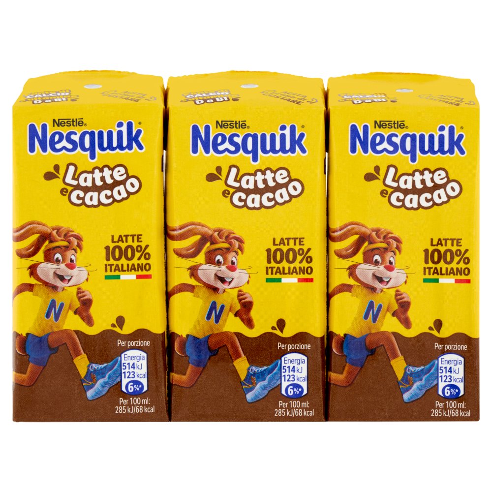 Nesquik Pronto da Bere Latte e Cacao Pz.3 Ml.180