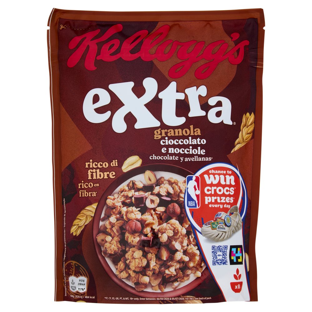 Kellogg’s Extra Cioccolato e Nocciole Gr.375