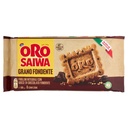 Oro Saiwa Grano Fondente Biscotti Integrali con Pepite di Cioccolato Fondente Gr.300