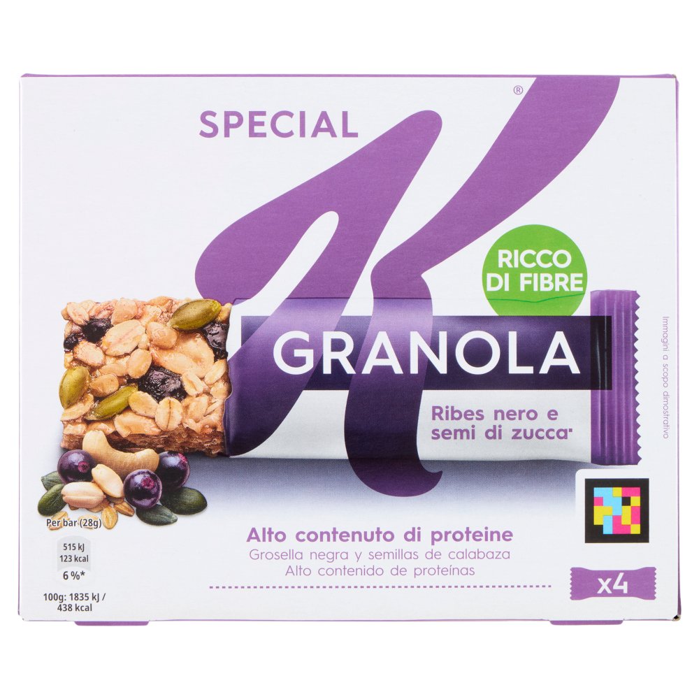Kellogg's Special K Barrette Protein Ribes Gr.28 Pz.4