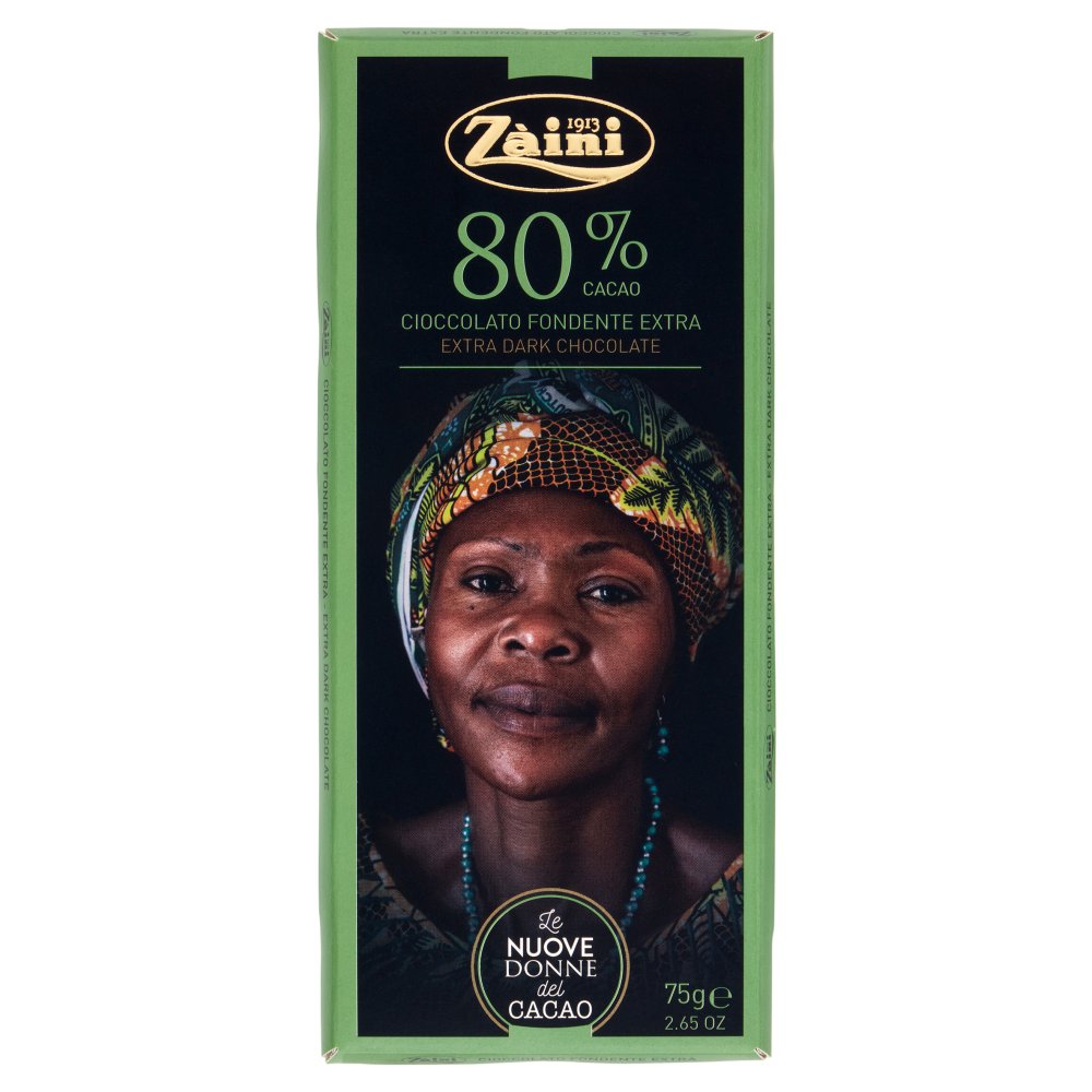 Zàini Tavoletta Cioccolato Fondente Extra 80% Cacao Gr.75