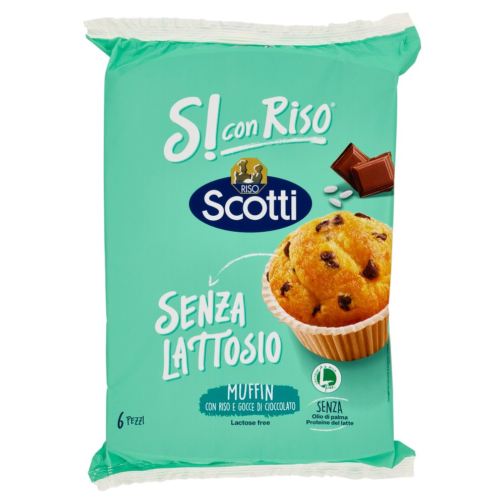Riso Scotti Muffin con Riso e Gocce di Cioccolato Gr.252