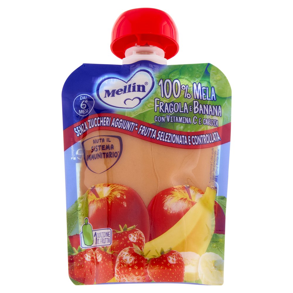 Mellin Pouch Mela Fragola Banana Gr.90