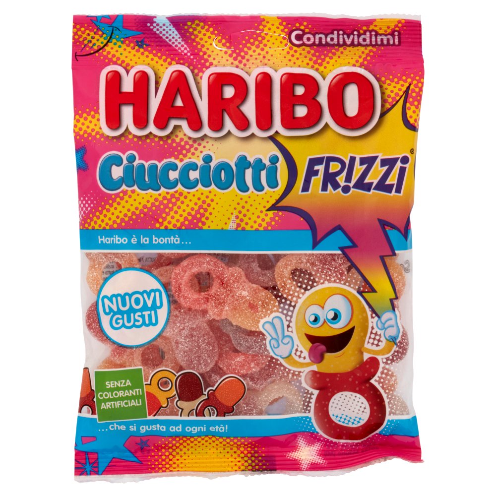 Haribo Busta Ciucciotti Frizzanti Gr.175