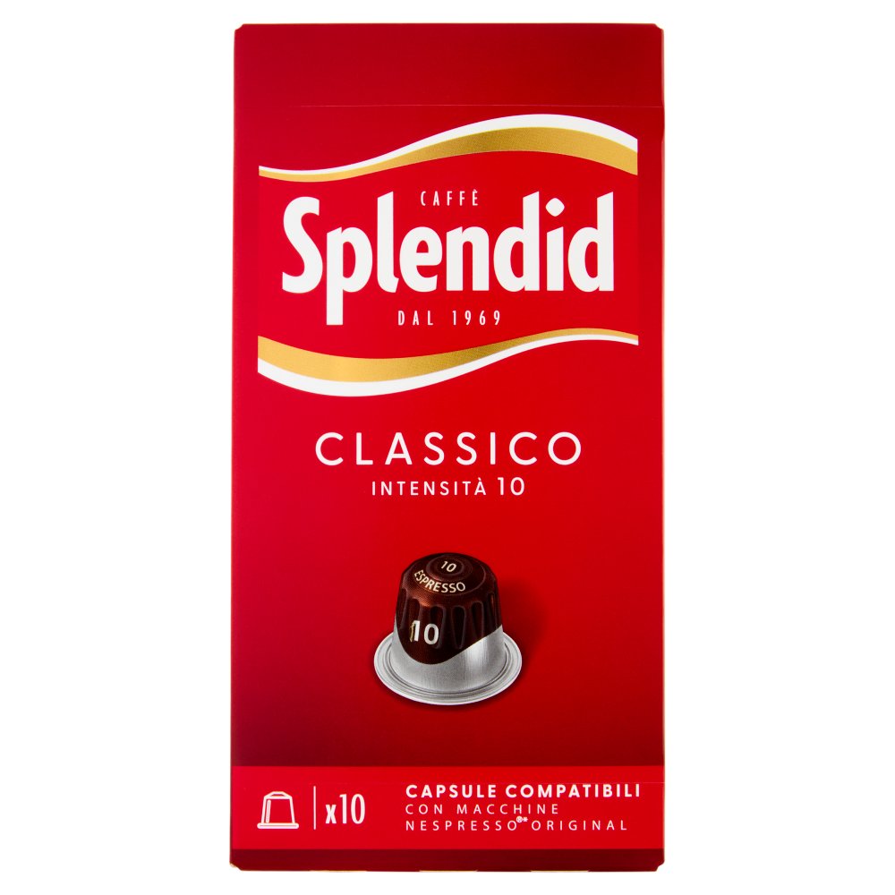 Splendid Caffe' Espresso Classico 10 Capsule Compatibili Nespresso