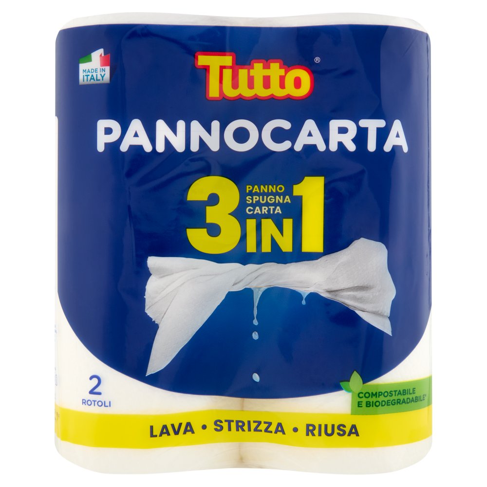 Tutto Pannocarta 3In1 X 2 Rotoli