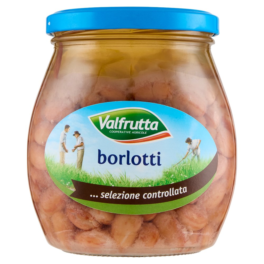 Valfrutta Fagioli Borlotti in Vetro Gr.570