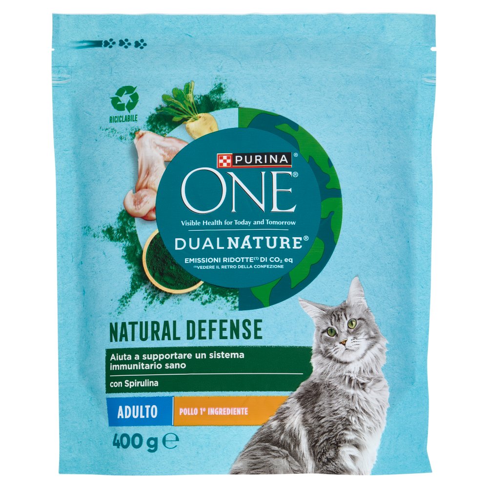 Purina One Dualnature per Gatto Adulto Crocchette con Pollo Gr.400