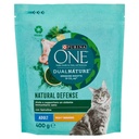 Purina One per Gatto Adulto Crocchette Dualnature con Pollo Gr.400