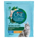 Purina One per Gatto Adulto Crocchette Dualnature con Pollo Gr.400
