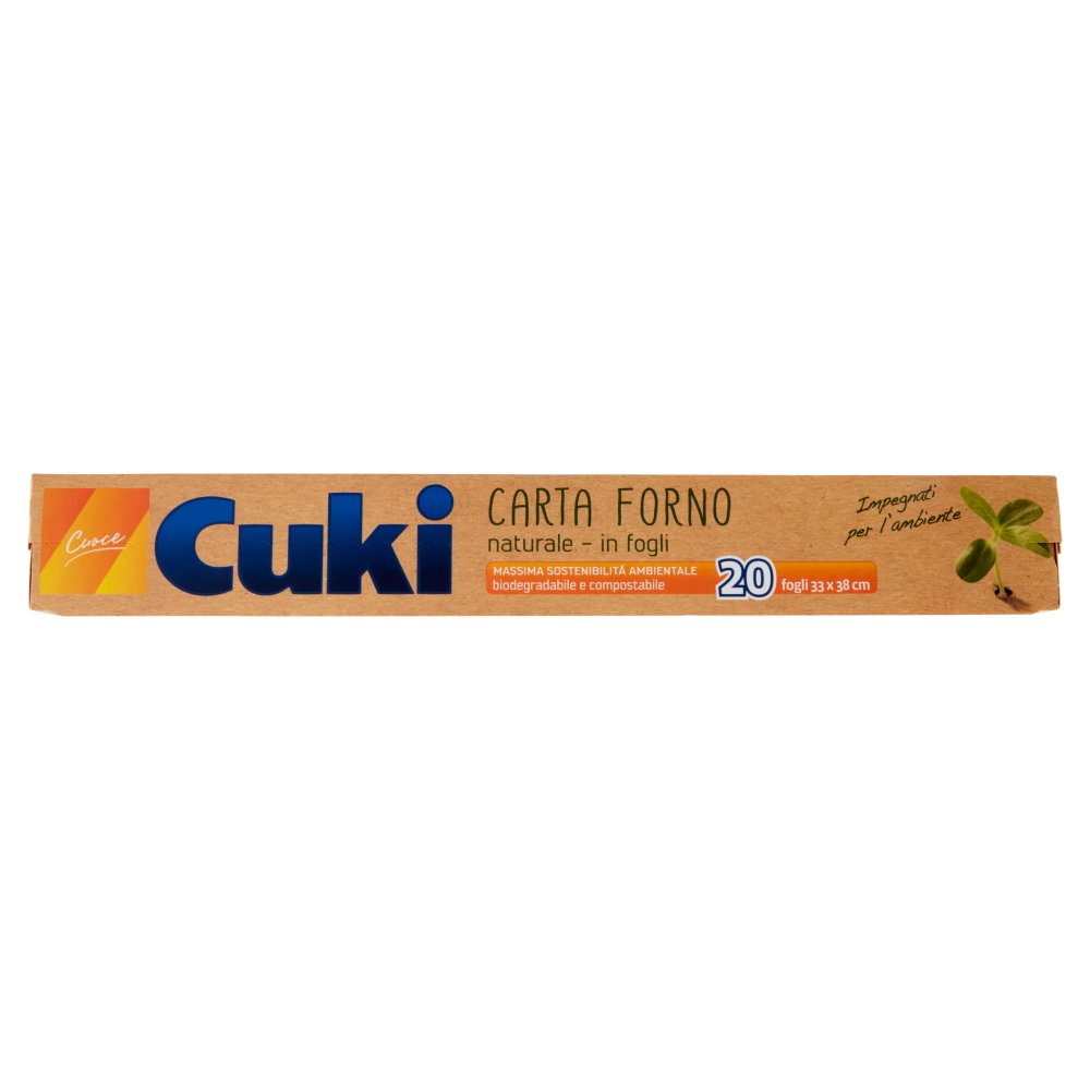 Cuki Carta Forno Naturale 20 Fogli