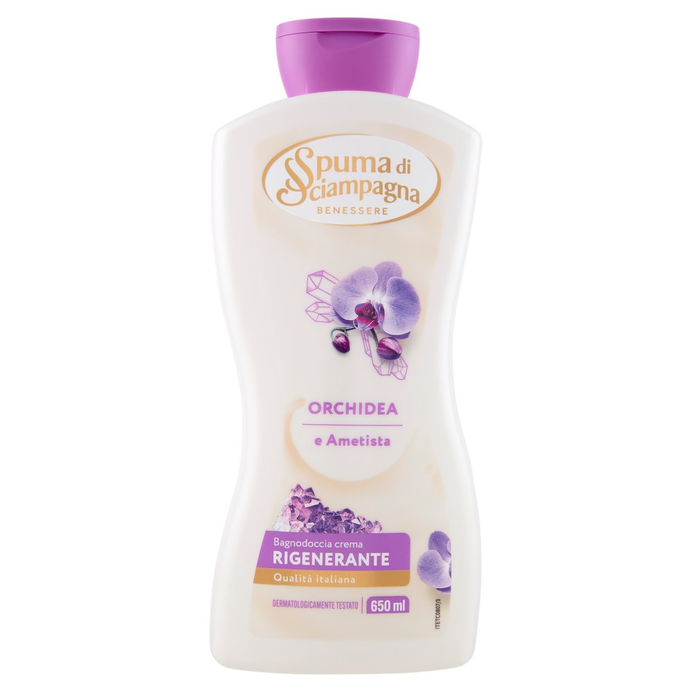 Spuma di Sciampagna Bagnodoccia Rigenerante Ametista e Orchidea Ml.650
