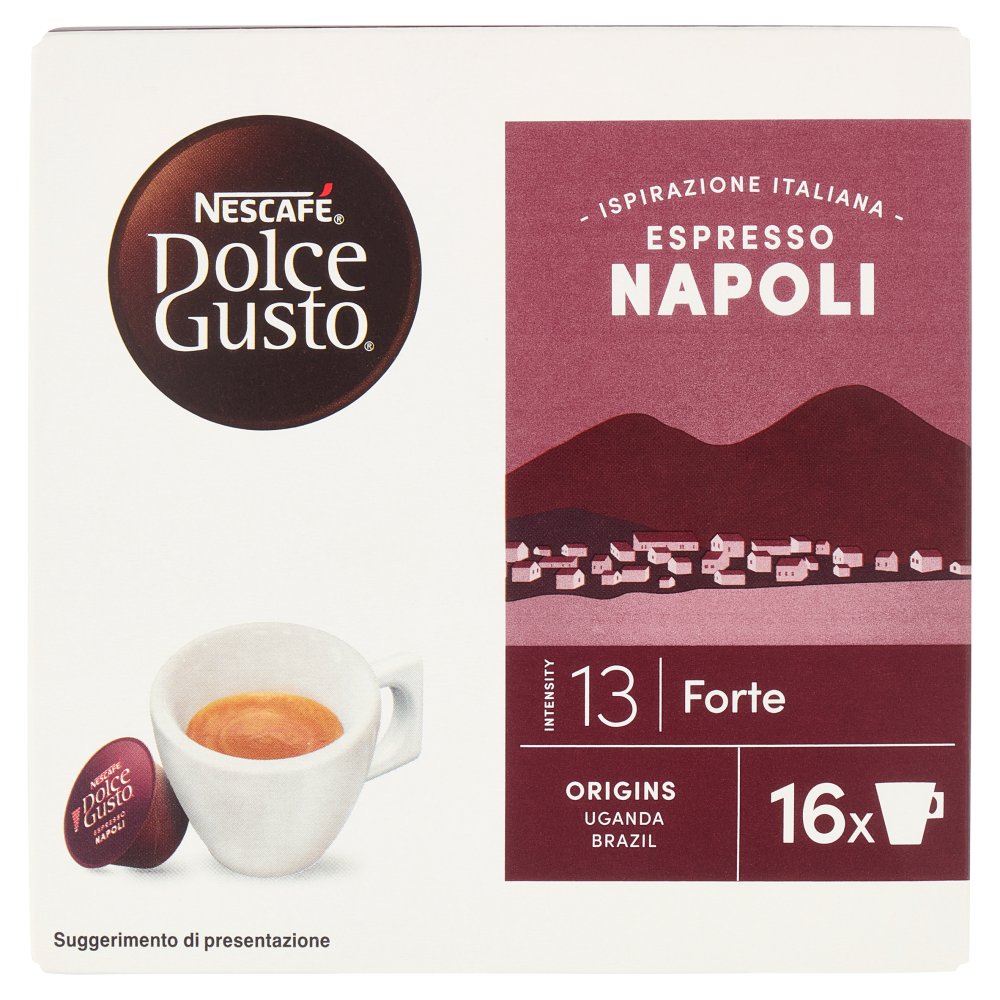 Nescafe' Dolce Gusto Capsule Espresso Napoli Pz.16 Gr.128