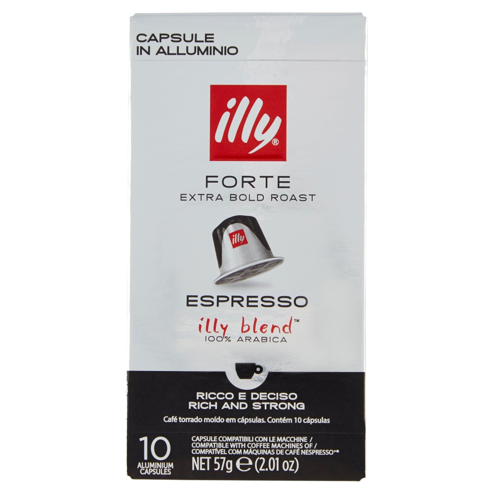Illy Capsule Compatibili Nespresso Espresso Forte Gr.57 Pz.10