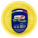 Dopla Piatti Frutta Riutilizzabili Gialli Pz.25