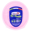 Dopla Piatti Piani Riutilizzabili Rosa Pz.25
