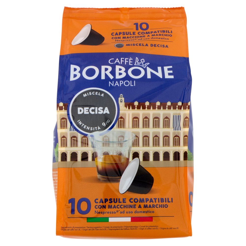 Caffè Borbone Miscela Decisa Capsule Compatibili Nespresso 10 x Gr.5