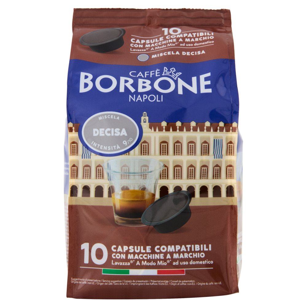 Caffè Borbone Miscela Decisa Capsule Compatibili Lavazza A modo Mio 10 x Gr.7,2 g