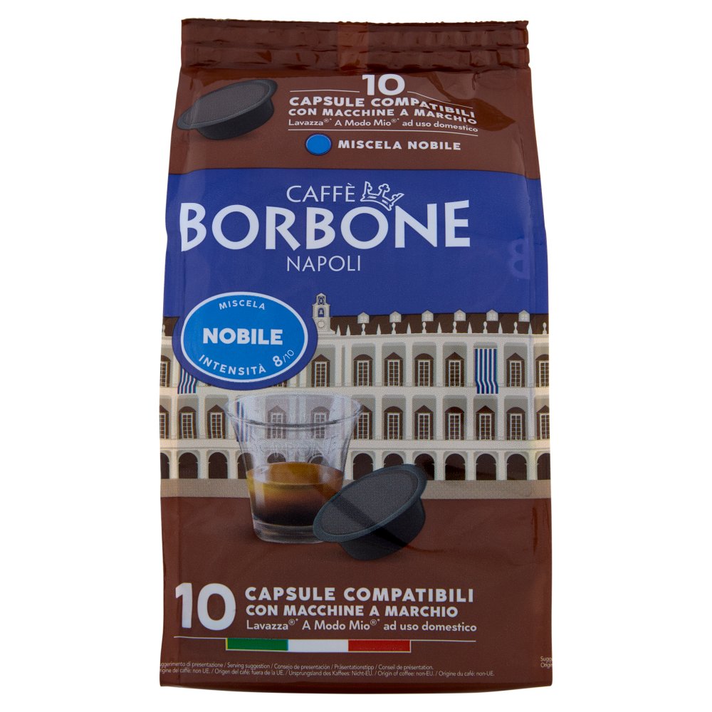 Caffè Borbone Miscela Nobile Capsule Compatibili Lavazza A modo Mio 10 x Gr.7,2