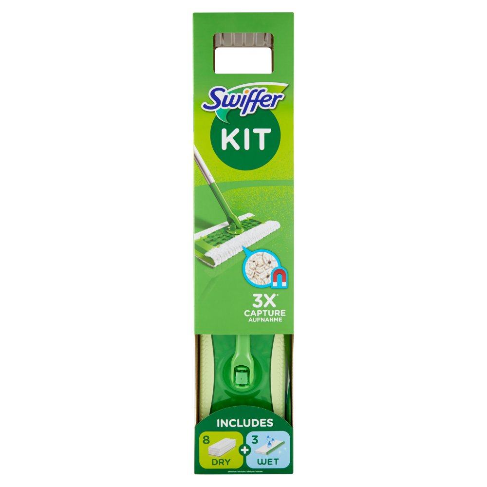 Swiffer Kit 8 Panni + 3 Wet