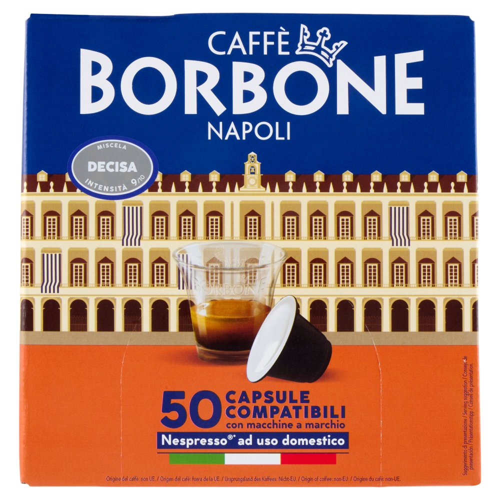 Caffè Borbone Miscela Decisa Capsule Compatibili Nespresso 50 x Gr.5