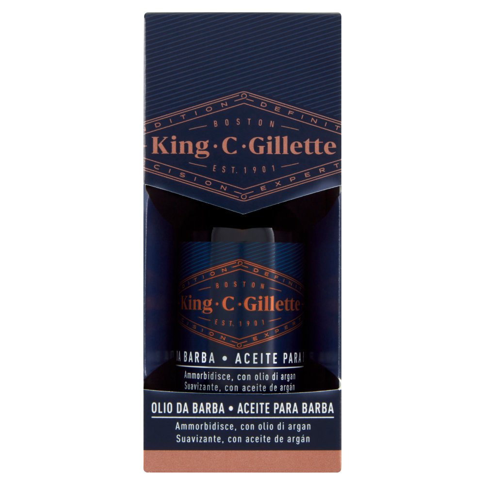 Gillette King Olio Barba Ml.30