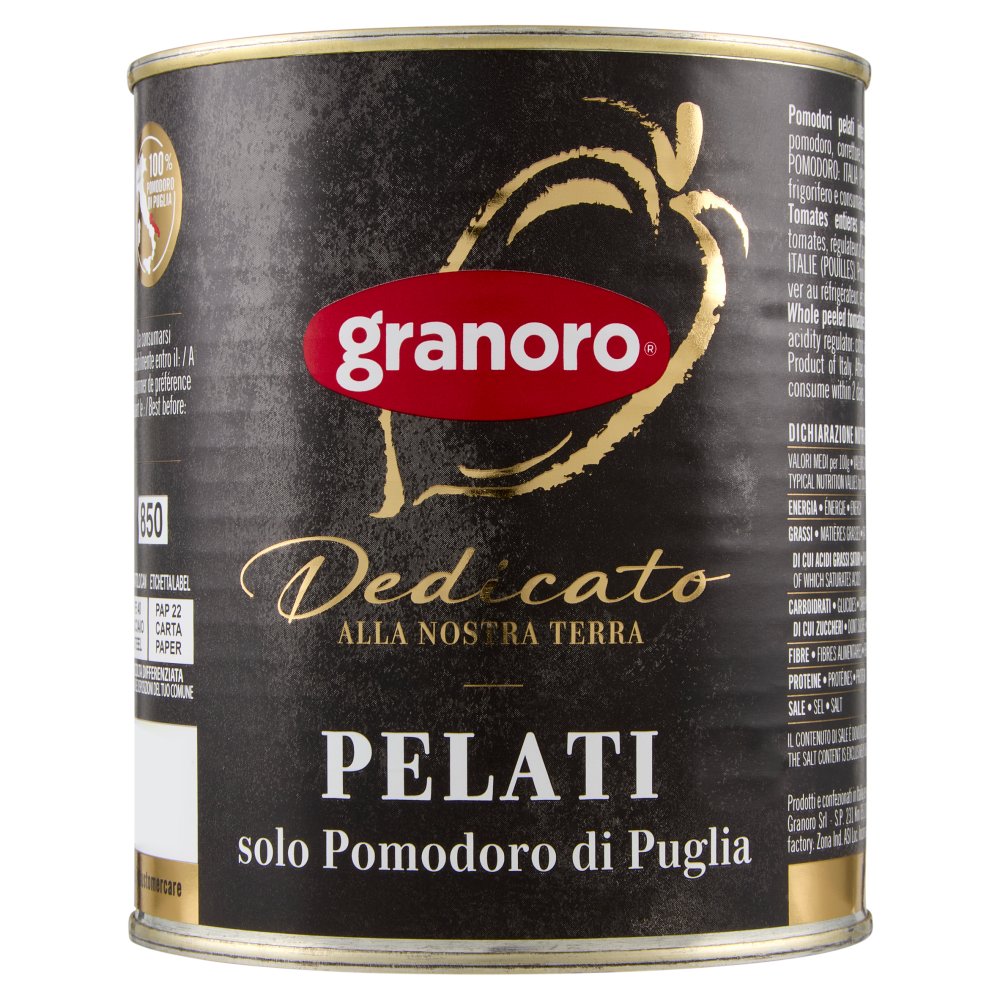 Granoro Dedicato Pomodori Pelati Gr.800