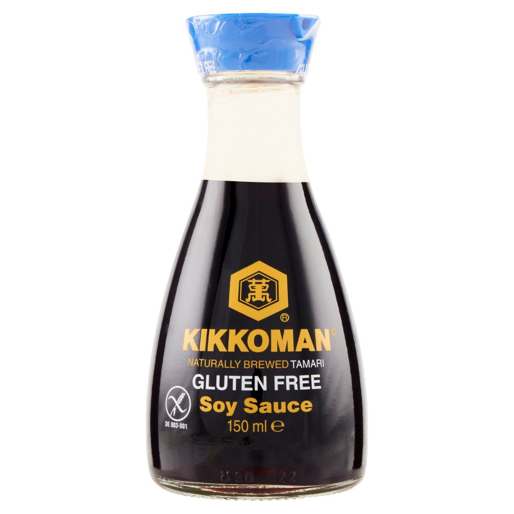 Kikkoman Salsa Soia Tappo Blu senza Glutine Gr.150