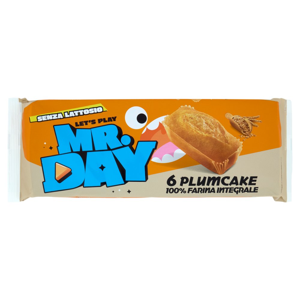 Mr.Day Plumcake 100% Farina Integrale Pz.6 Gr.190