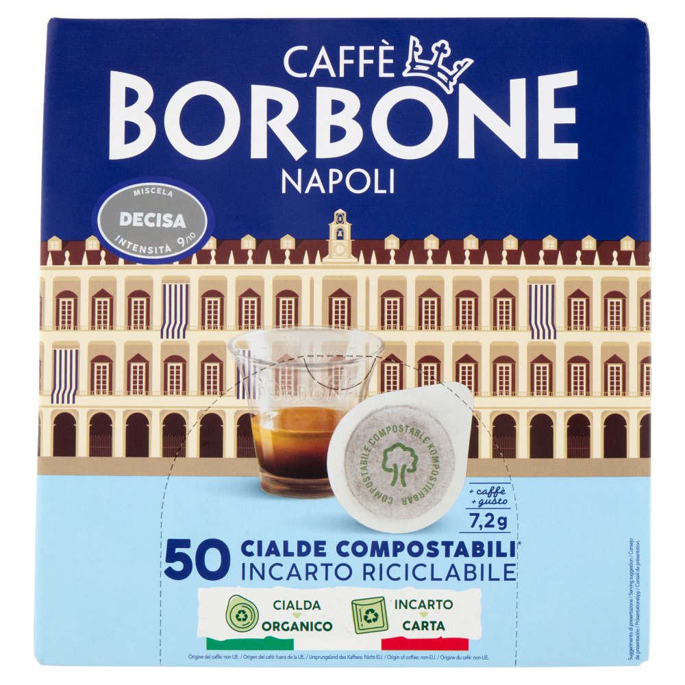 Caffè Borbone Miscela Decisa Cialde Compostabili 50 x Gr.7,2