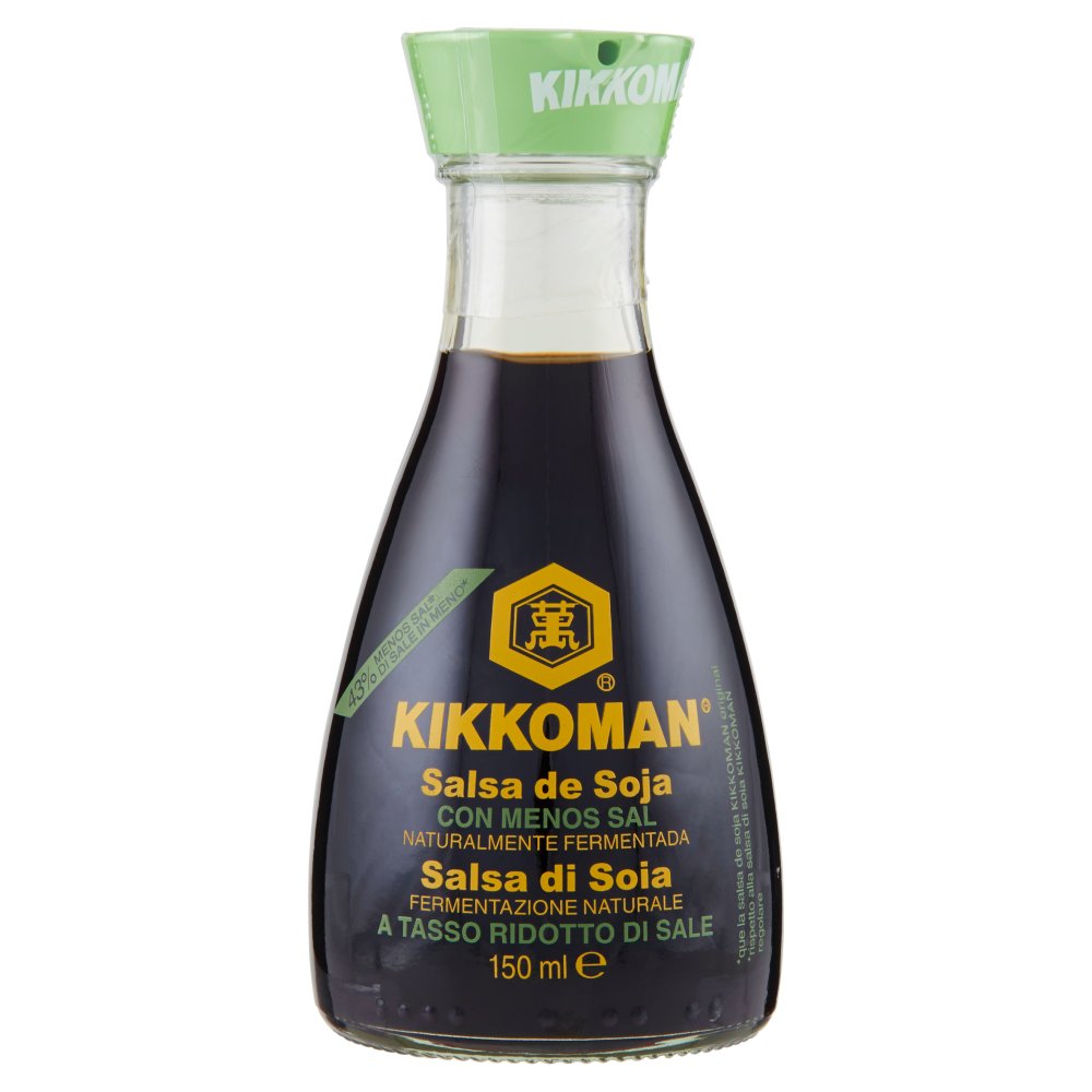 Kikkoman Salsa Soia Meno 43% di Sale Ml.150