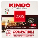 Kimbo Caffè Espresso Napoli Capsule Compatibili con le Macchine Nescafé Dolce Gusto 16 x Gr.7
