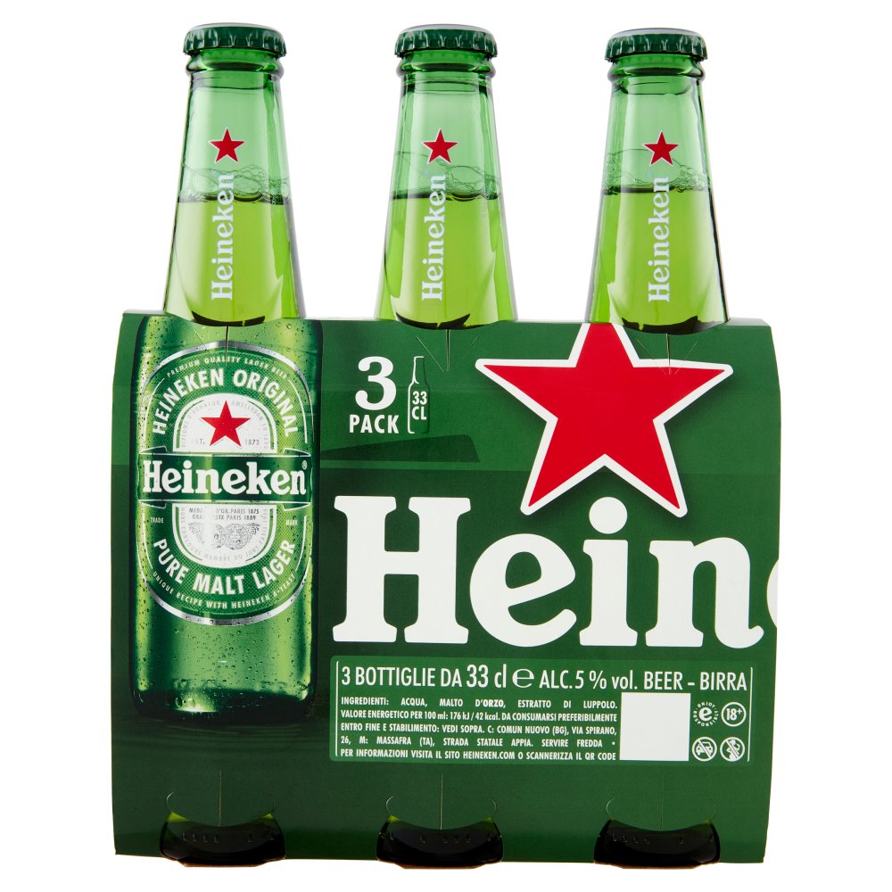 Heineken Birra Cl.33X3 Vol.5°