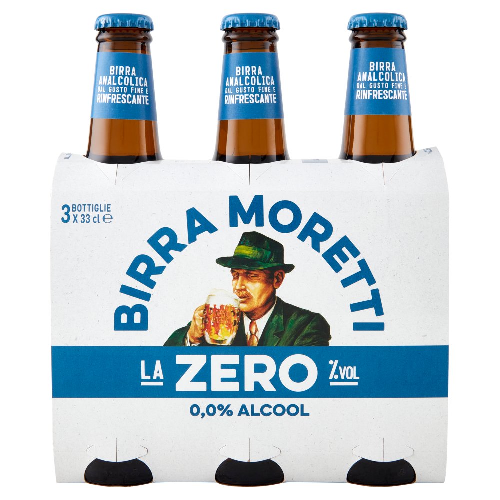 MORETTI BIRRA ZERO CL.33X3 Vol.0°