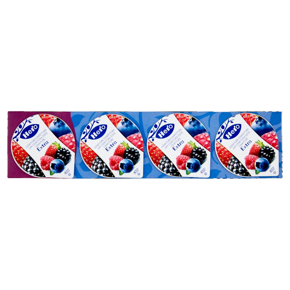 Hero Confezione Poker Frutti di Bosco Gr.25 Pz.4