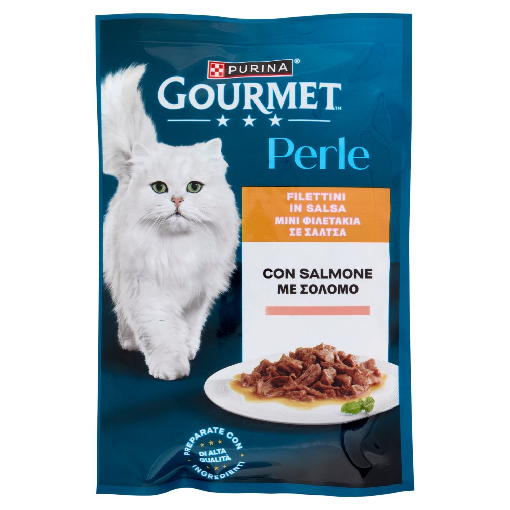 Purina Gourmet Perle Gatto Filettini con Salmone Gr.85