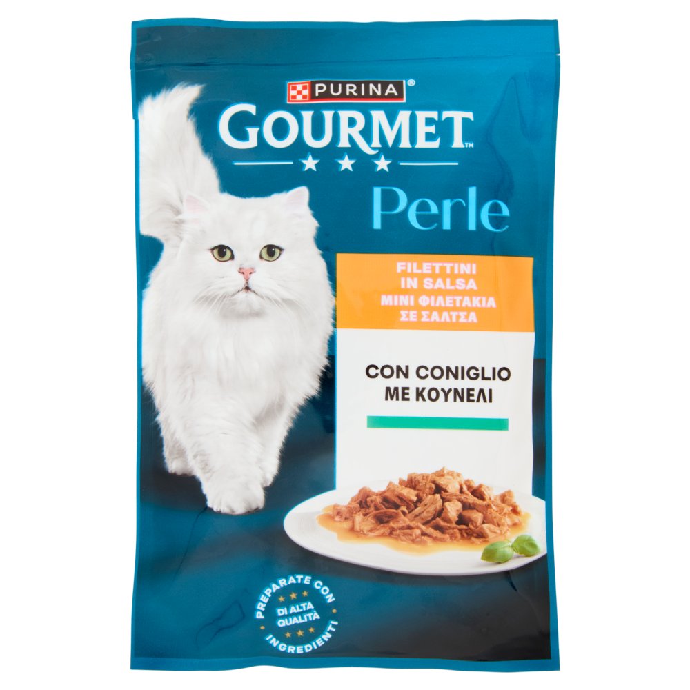 Purina Gourmet Perle Gatto Filettini in Umido con Coniglio Gr.85