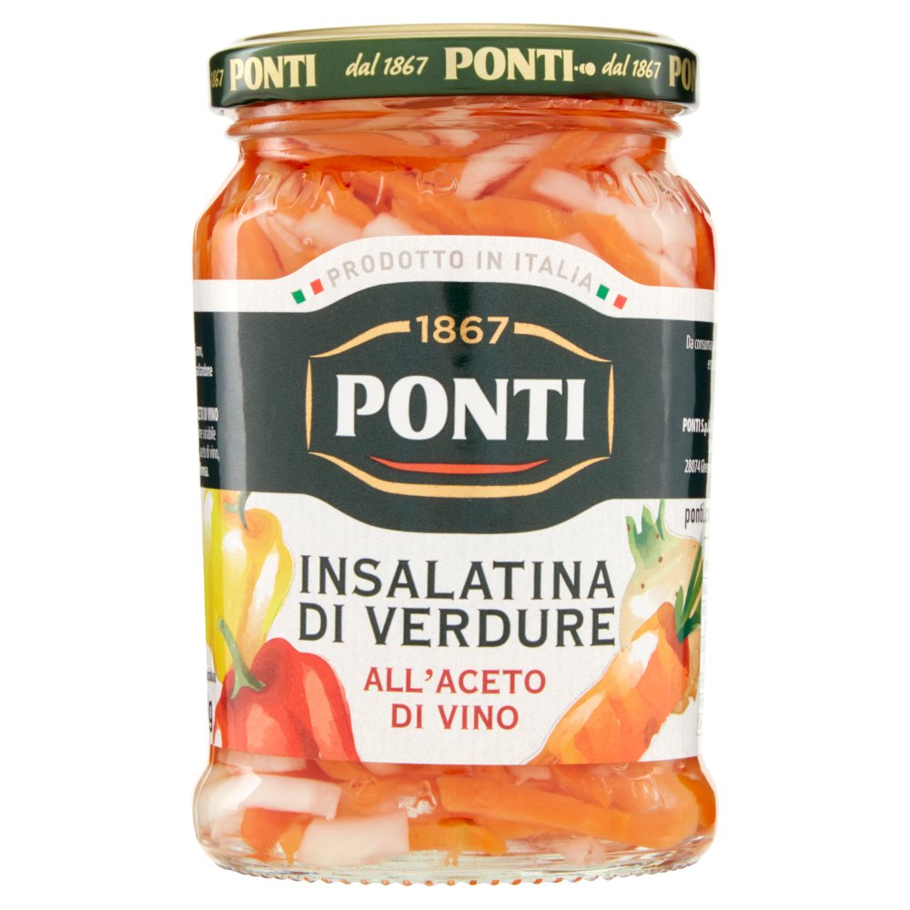 Ponti Insalatina di Verdure all'Aceto di Vino Gr.290