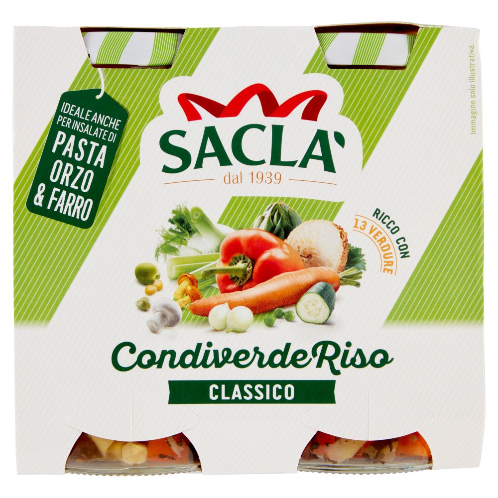 Sacla' Condiverde Riso Gr.290 Pz.2