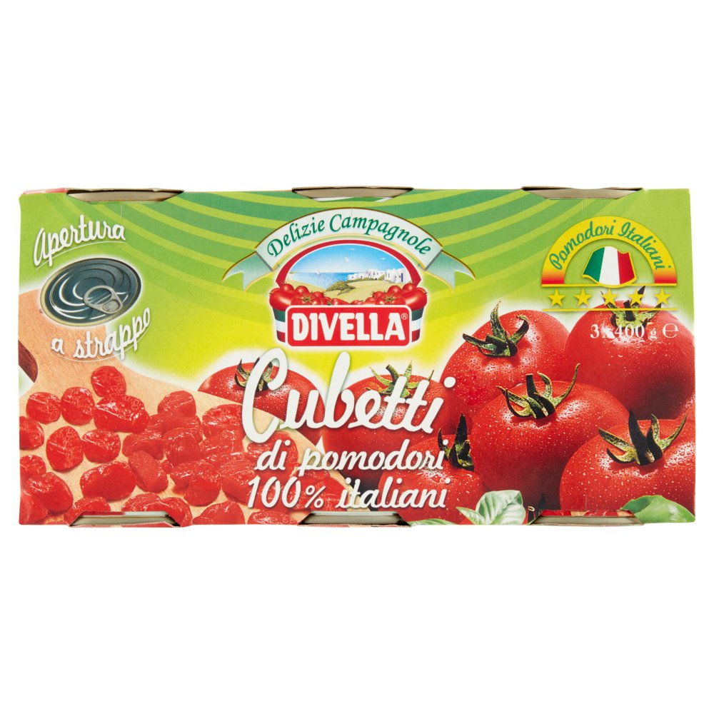 Divella Pomodori A Cubetti Gr.400X3