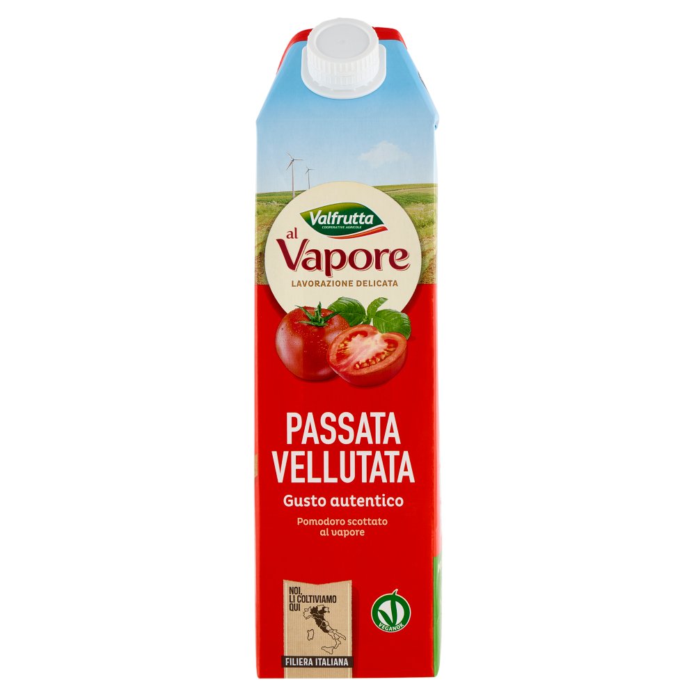 Valfrutta Passata di Pomodoro Vellutata al Vapore Brick Kg.1