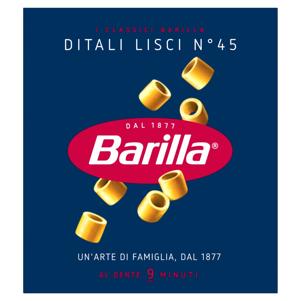 Barilla Ditali Lisci N°45 Gr.500