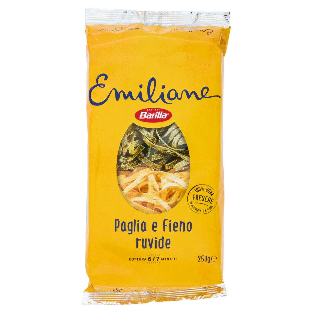 Barilla Emiliane Paglia e Fieno all'Uovo Trafilata la Bronzo N°171 Gr.250