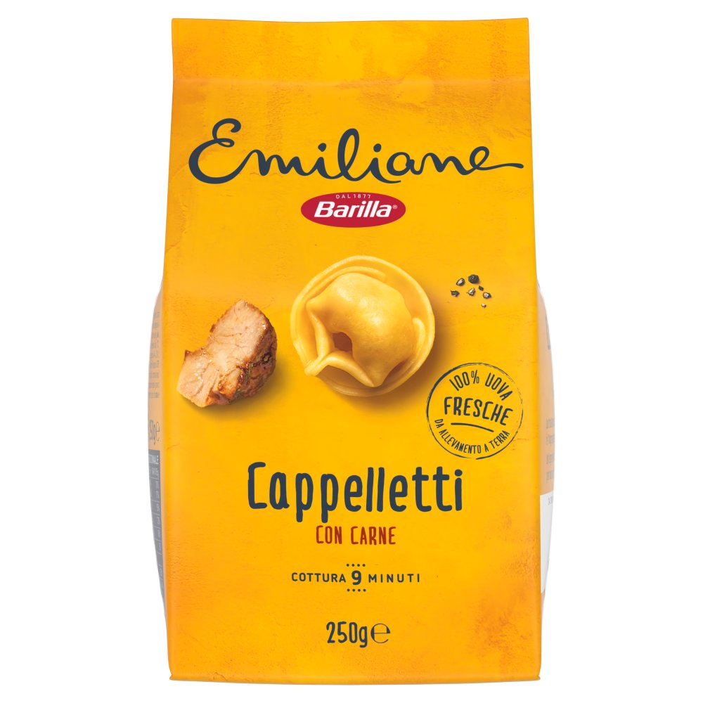 Barilla Emiliane Cappelletti all'Uovo con Carne Gr.250