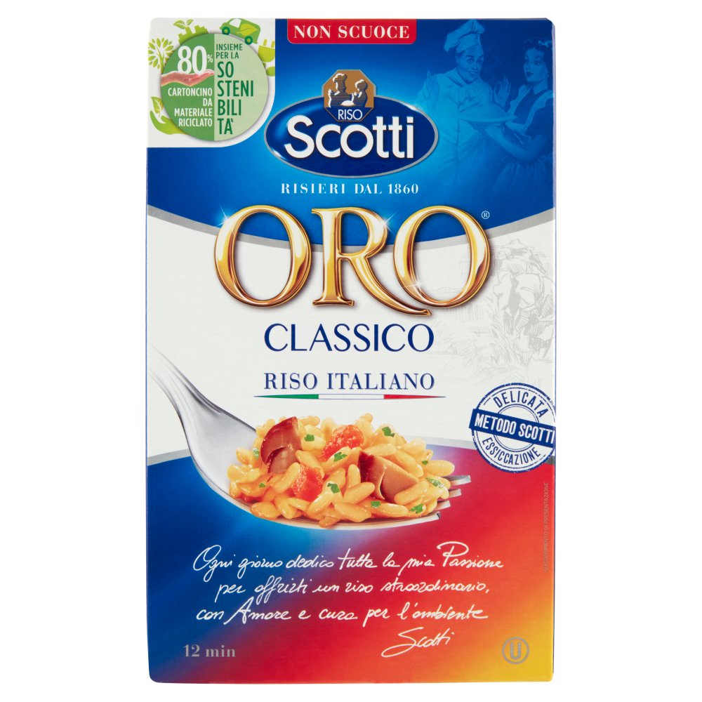 Riso Scotti Astuccio Oro Classico Risotti Kg.1