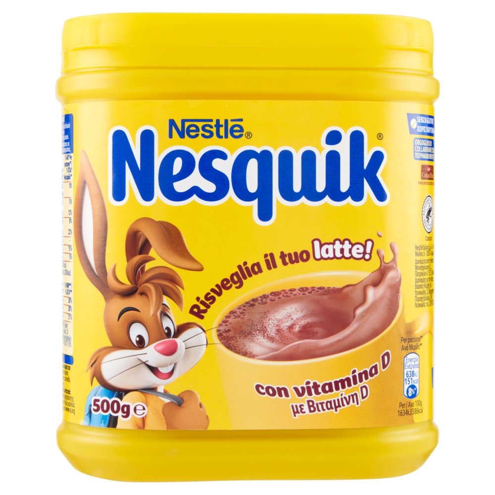 Nesquik Solubile per Bevanda con Cacao Magro Gr.500