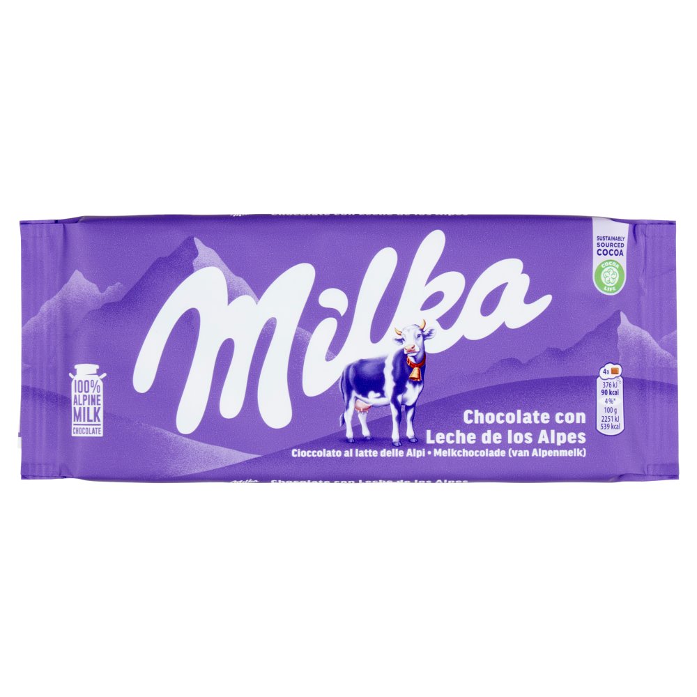 Milka Barretta Cioccolato Latte Alpino Gr.100